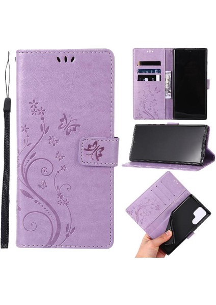 Samsung Galaxy S24 Ultra Kart Tutucu Kickstand Pu Deri Için Filp Durumda (Yurt Dışından)