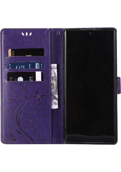 Samsung Galaxy S24 Ultra Kart Tutucu Kickstand Pu Deri Için Filp Durumda (Yurt Dışından) indirimleri