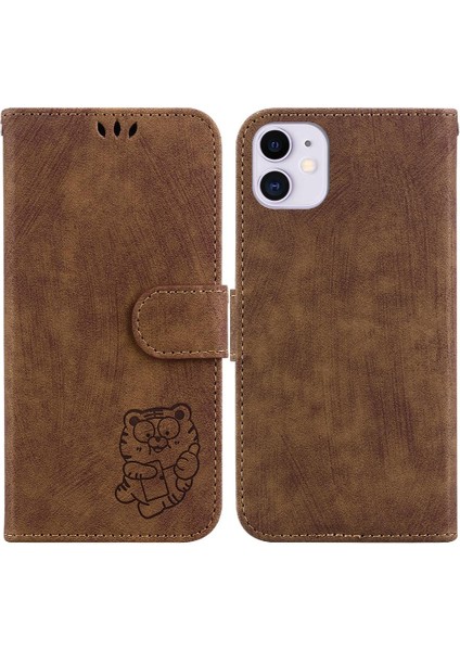 Iphone 11 Için Kılıf Kart Cep Cüzdan Kılıf Tutucu Kapak Kabartmalı Sevimli (Yurt Dışından)