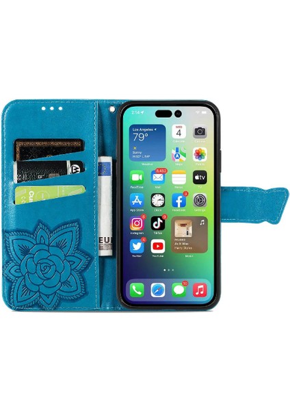 Iphone 14 Çok Renkli Iş Kelebek Cüzdan Kanat Için Kılıf (Yurt Dışından) modelleri