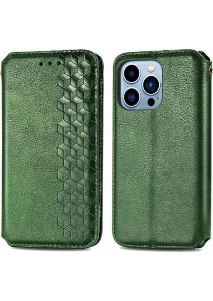 Apple Iphone 13 Için Kılıf Pro Moda Tasarım Kapak Çevirin Cüzdan Fonksiyonu (Yurt Dışından)