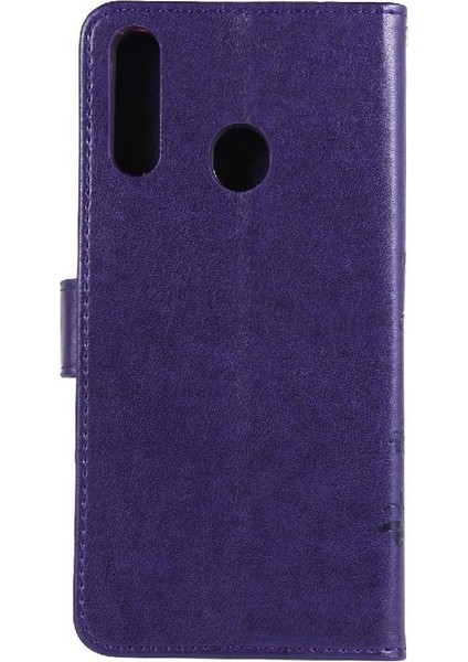 Samsung Galaxy A20s Kickstand Pu Deri Kart Tutucu Bilek Için Filp Durumda (Yurt Dışından) fırsatları