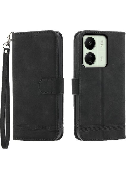 Xiaomi Redmi 13c Manyetik Kapatma Bileklik Kart Yuvaları Için Flip Case (Yurt Dışından) fırsatları