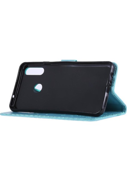 Samsung Galaxy A20s Kickstand Pu Deri Kart Tutucu Bilek Için Filp Durumda (Yurt Dışından) fiyatları