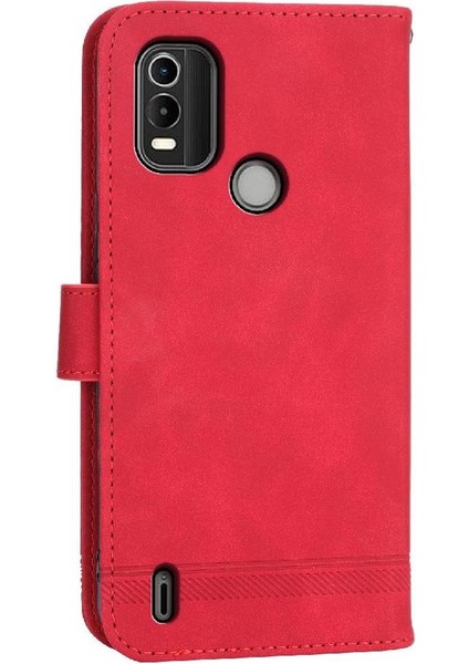 Nokia C21 Artı Manyetik Kapatma Bileklik Nakit Cep Kartı Için Flip Case (Yurt Dışından)