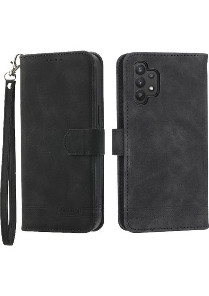 Samsung Galaxy A32 4g Bileklik Premium Kart Yuvaları Manyetik Için Flip Case (Yurt Dışından) indirimleri