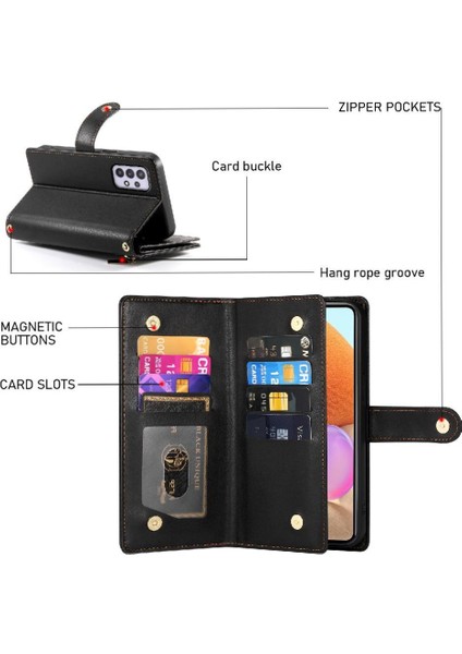 Samsung Galaxy A32 4g Çok Fonksiyonlu Iş Standı Kayışı Için Flip Case (Yurt Dışından) indirimleri