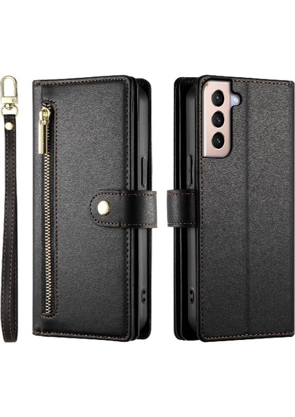 Samsung Galaxy S21 Artı Iş Cüzdan Crossbody Kayış Için Flip Case (Yurt Dışından) fırsatları