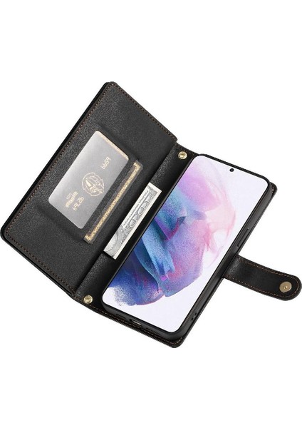 Samsung Galaxy S21 Artı Iş Cüzdan Crossbody Kayış Için Flip Case (Yurt Dışından) indirimleri