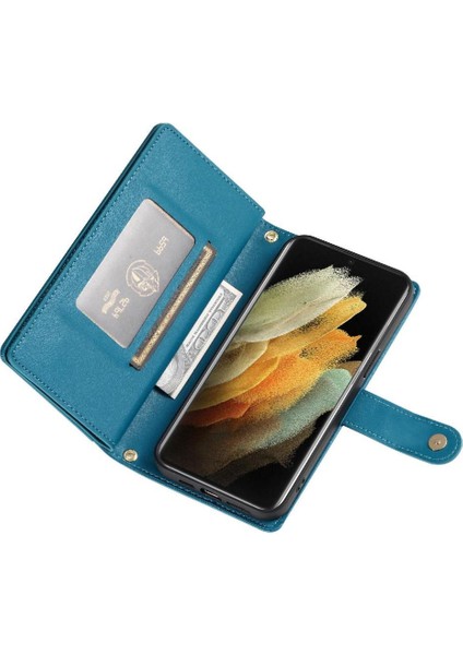 Samsung Galaxy S21 Ultra Cüzdan Iş Için Flip Case Çok Fonksiyonlu (Yurt Dışından) fırsatları