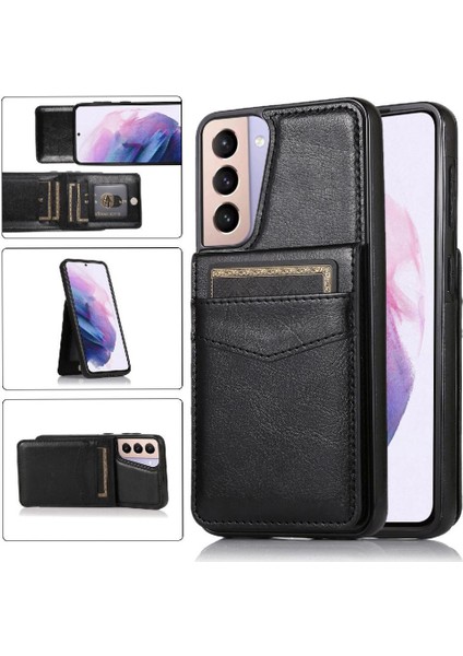 Kredi Kartı Toka İle Samsung Galaxy S21 Premium Deri İle Uyumlu (Yurt Dışından)