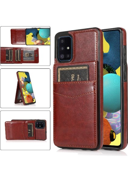 Kredi Manyetik Toka Kickstand İle Samsung Galaxy A51 5g İle Uyumlu (Yurt Dışından)