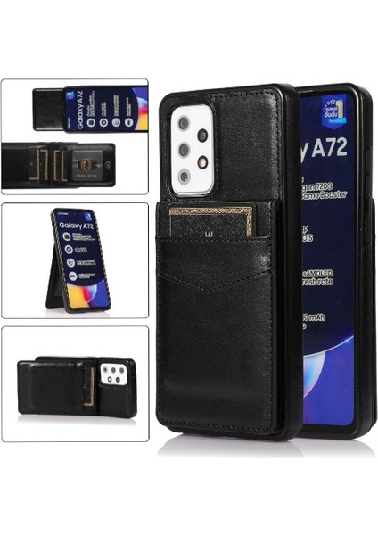 Kredi Manyetik Toka Kickstand İle Samsung Galaxy A72 5g İle Uyumlu (Yurt Dışından)