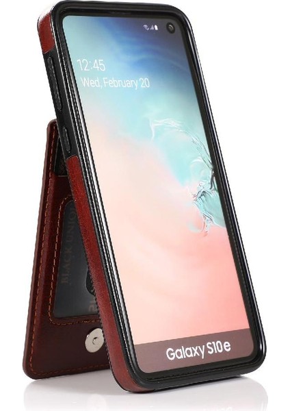 Kredi İle Samsung Galaxy S10e Manyetik Toka Kickstand İle Uyumlu (Yurt Dışından)