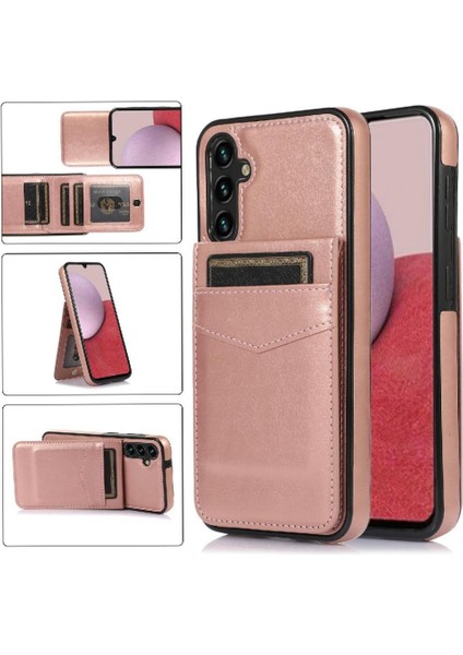 Samsung Galaxy A15 5g Premium Deri Kart Tutucu Toka İle Uyumlu (Yurt Dışından)