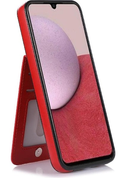 Samsung Galaxy A15 5g Premium Deri Kart Tutucu Toka İle Uyumlu (Yurt Dışından)