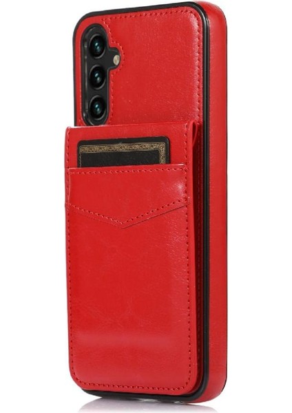 Samsung Galaxy A15 5g Premium Deri Kart Tutucu Toka İle Uyumlu (Yurt Dışından)