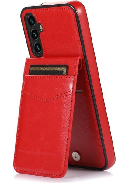 Samsung Galaxy A15 5g Premium Deri Kart Tutucu Toka İle Uyumlu (Yurt Dışından)