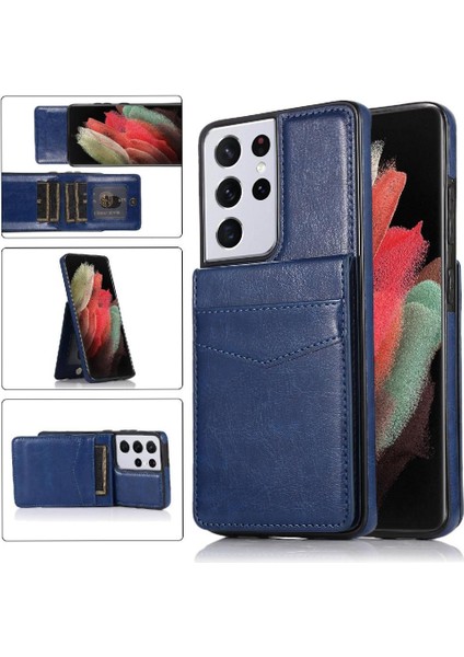 Samsung Galaxy S21 Ultra Premium Deri Manyetik Toka İle Uyumlu (Yurt Dışından)