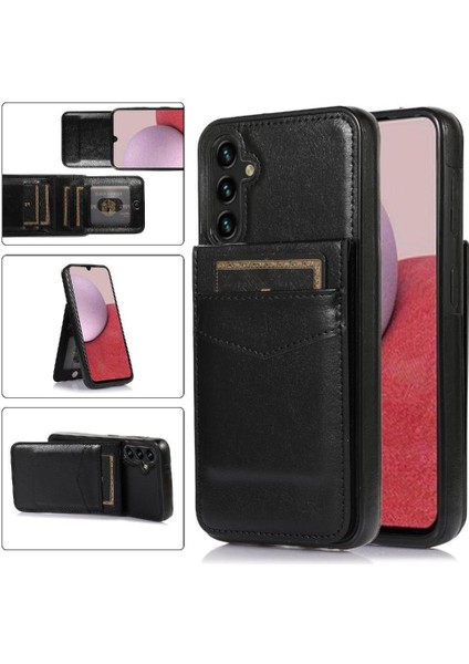 Samsung Galaxy A15 5g Premium Deri Kart Tutucu Toka İle Uyumlu (Yurt Dışından)