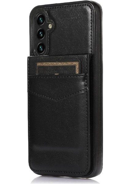 Samsung Galaxy A15 5g Premium Deri Kart Tutucu Toka İle Uyumlu (Yurt Dışından)