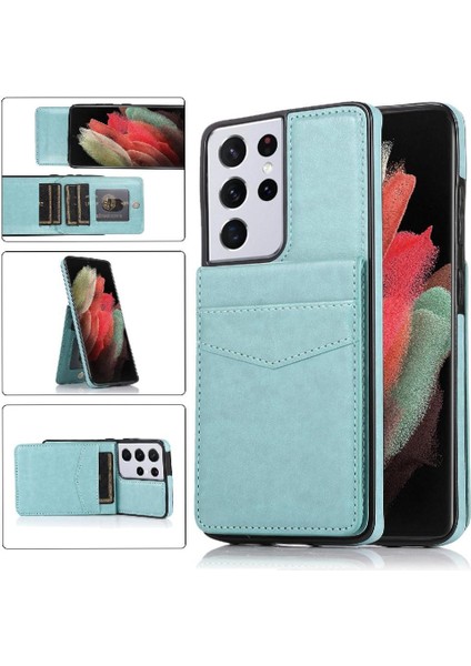 Samsung Galaxy S21 Ultra Premium Deri Manyetik Toka İle Uyumlu (Yurt Dışından)