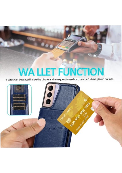 Samsung Galaxy S21 Fe Kart Tutucu Manyetik Toka Kickstand İle Uyumlu (Yurt Dışından) modelleri