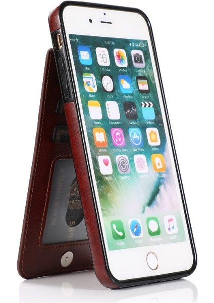 Iphone 7 Plus/8 Plus Kılıf Cüzdan Premium Deri İle Uyumlu (Yurt Dışından)
