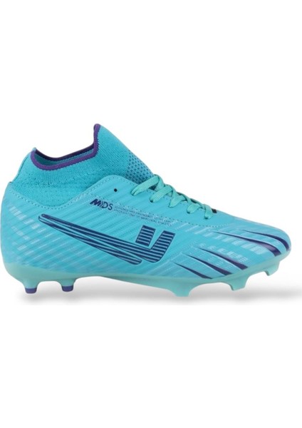 Boğazlı Krampon Çim ve Halı Saha Futbol Ayakkabısı TURKUAZ - MOR