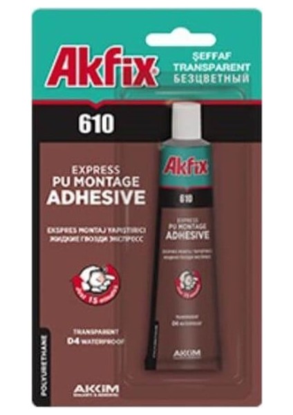 Yapıstırıcı Akfıx 610 Montaj Yapıstırıcı 50ML Tup
