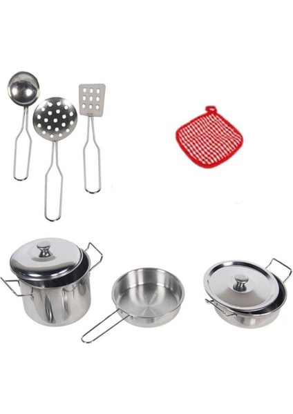 Kitchen Çelik Tencere Tava Seti 9 Parça fiyatları