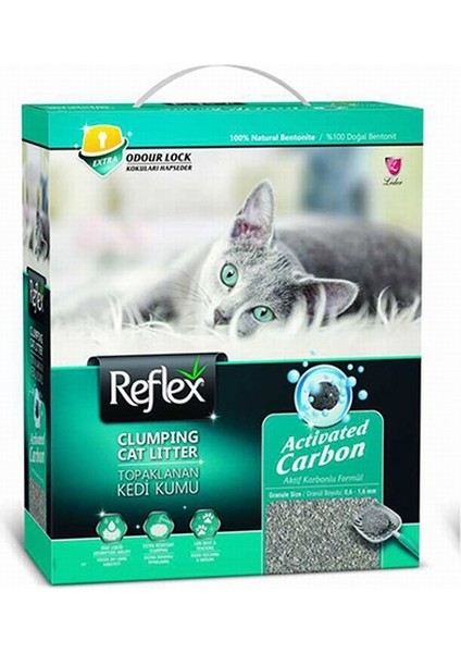 Aktif Karbonlu Topaklanan Kedi Kumu 10 Lt