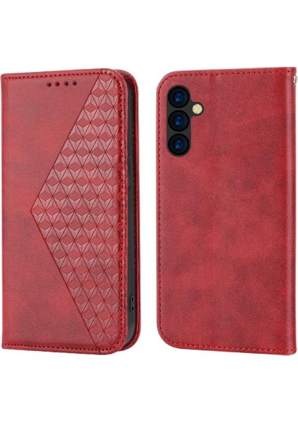 Samsung Galaxy A24 4g Eşkenar Dörtgen Şekli Günlük Kullanım El Kayışı Için Flip Case (Yurt Dışından)