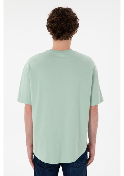 Erkek Su Yeşili Tişört Basic 50305988-VR048