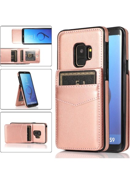 Kredi Manyetik Toka Kickstand İle Samsung Galaxy S9 İle Uyumlu (Yurt Dışından)