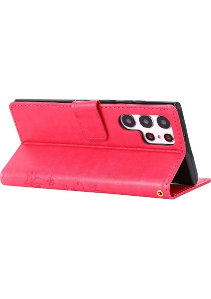 Samsung Galaxy S24 Ultra Kart Tutucu Kickstand Pu Deri Için Filp Durumda (Yurt Dışından) indirimleri