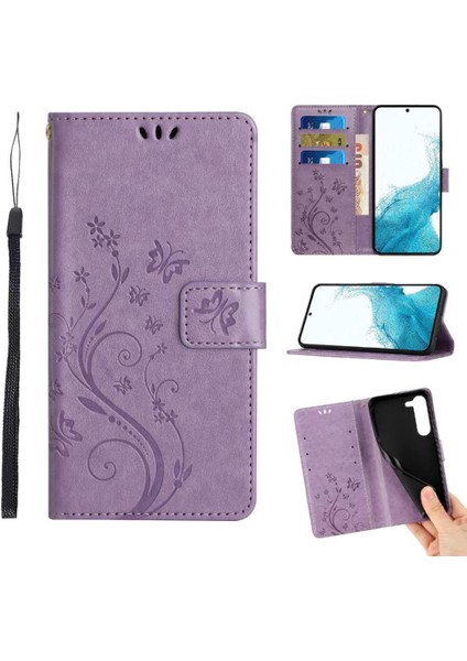 Samsung Galaxy S23 Için Kickstand Durumda Kart Tutucu Manyetik Kapatma Pu (Yurt Dışından)