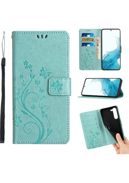 Samsung Galaxy S23 Için Kickstand Durumda Kart Tutucu Manyetik Kapatma Pu (Yurt Dışından)