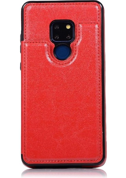 Cüzdan Kılıf Huawei Mate 20 Kart Yuvaları Için Kickstand Pu Deri Çift (Yurt Dışından)
