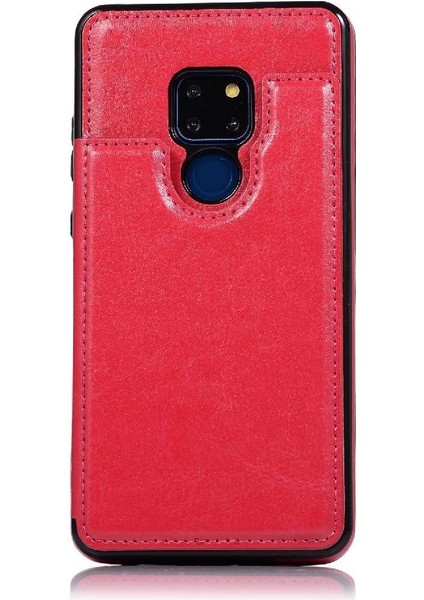 Cüzdan Kılıf Huawei Mate 20 Kart Yuvaları Için Kickstand Pu Deri Çift (Yurt Dışından)