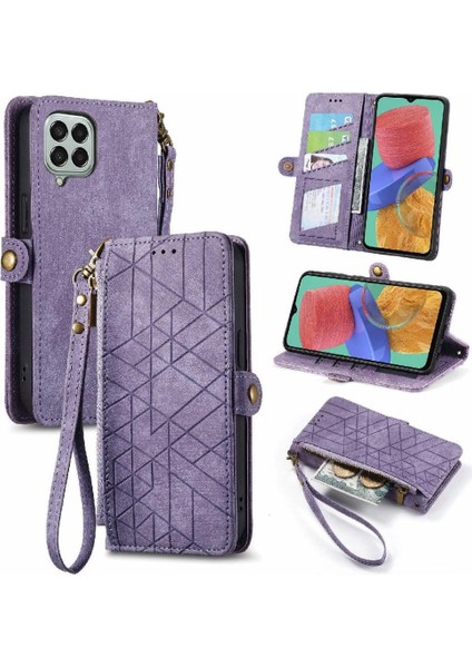 Samsung Galaxy M33 5g Deri Kılıf Için Flip Case Basit Iş Çevirme (Yurt Dışından)