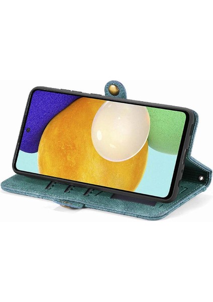 Samsung Galaxy Için Flip Case A52s 5g Darbeye Kapak Kapak Basit Cüzdan (Yurt Dışından)