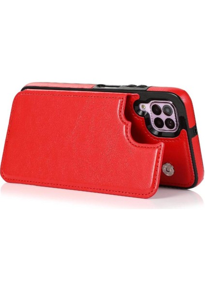 Kart Tutucu Kart Yuvaları Kickstand Pu İle Huawei P40 Lite Için Cüzdan Kılıf (Yurt Dışından) fiyatları