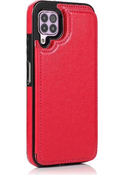 Kart Tutucu Kart Yuvaları Kickstand Pu İle Huawei P40 Lite Için Cüzdan Kılıf (Yurt Dışından) modelleri