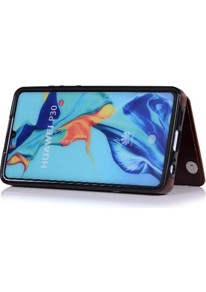 Kart Tutucu Kickstand Çift İle Huawei P30 Kart Yuvaları Için Cüzdan Kılıf (Yurt Dışından) modelleri