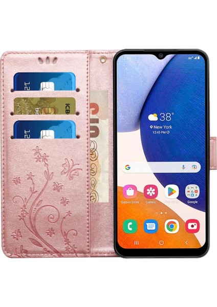 Samsung Galaxy A24 4g Pu Deri Kart Tutucu Kickstand Bilek Için Filp Durumda (Yurt Dışından) modelleri