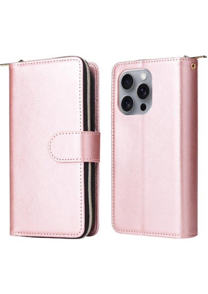 Iphone 16 Için Kılıf Pro Max Cüzdan Kılıf İle 9 Kart Yuvaları İle Kapak Çevirin (Yurt Dışından)
