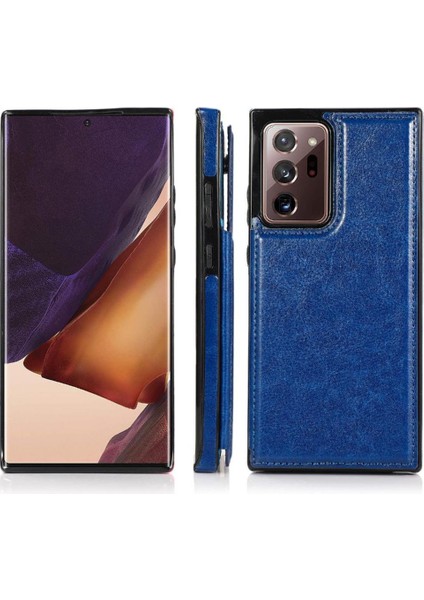 Cüzdan Kılıf Samsung Galaxy Not 20 Için Kickstand Çift Manyetik Toka Pu (Yurt Dışından)