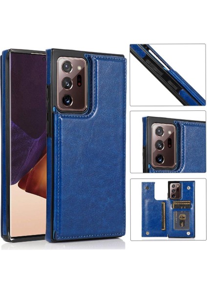Cüzdan Kılıf Samsung Galaxy Not 20 Için Kickstand Çift Manyetik Toka Pu (Yurt Dışından) indirimleri