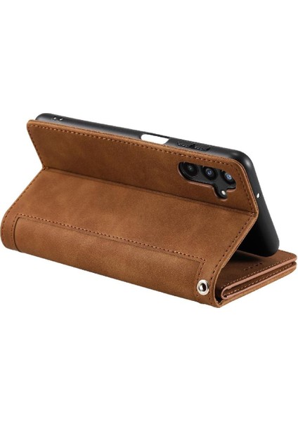Samsung Galaxy A14 4g Için Flip Case/5g Pu Deri Cüzdan Kordon 9 Kart (Yurt Dışından)